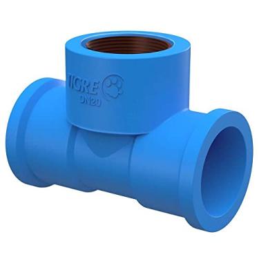 Imagem de Tê 90° Soldável com Bucha de Latão 3/4''x25mm Azul