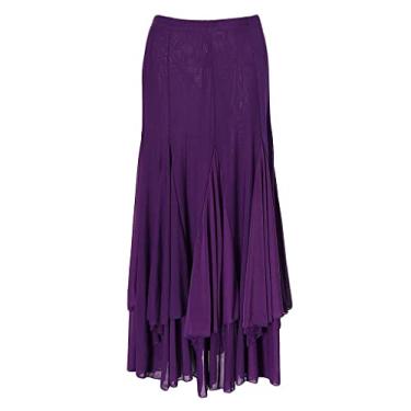 Imagem de DYNWAVE Lady Dance Latin Moderno de Baile Tango, Roxa