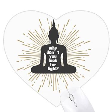 Imagem de Mouse pad Light Pursuit Search Darkness Heart Tapete de borracha para escritório