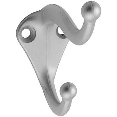 Imagem de National Hardware N274-134 V160 Ganchos de casaco/chapéu em cromo acetinado, pacote com 2