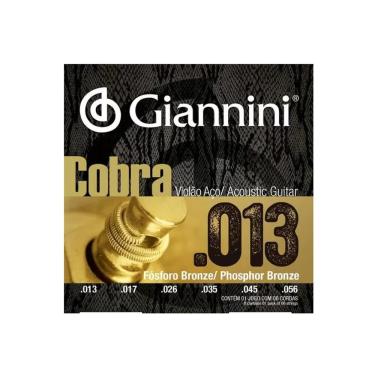 Imagem de Encordoamento Giannini Violão Fosfor Bronze GEEFLXF 0.13 Aço