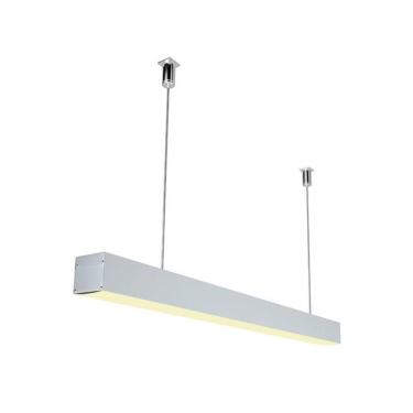 Imagem de Perfil Pendente Largo para Fita Led Luminatti LM1144 com 1 metro Branco