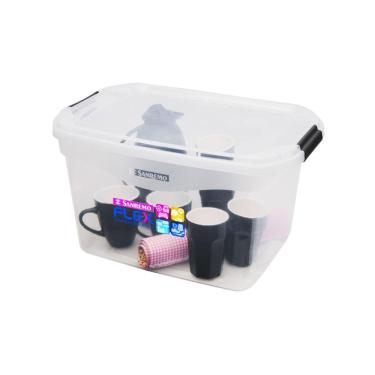 Imagem de Caixa Organizadora C/Tampa Transparente Sanremo 29L