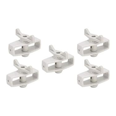 Imagem de 50 pe?as tensor de cerca el¨¦trica em linha tensor de fio de cerca el¨¦trica tensor port¨¢til de fita tensor de jardim cerca eletr?nica tensor de fio de liga(Gray),Esticador de arame cerca el¡§|tric,