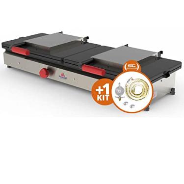 Imagem de Kit - Sanduicheira 2 Prensas Gigante Gás Pr-952g + Kit Gás - Progás
