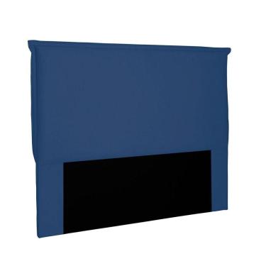 Imagem de Cabeceira Garden Cama Box Casal 140 Cm Suede Azul Marinho