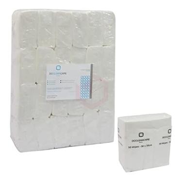 Imagem de Pano Sontara Wipes 40g Clean Care 30x30cm Branco Pacote Com 400 Unidades