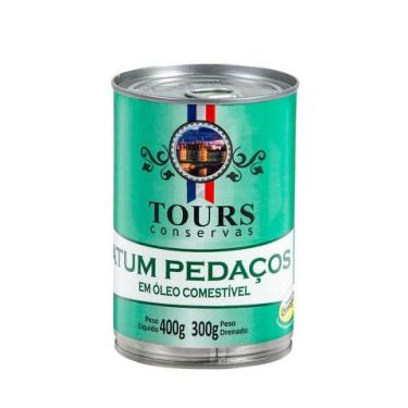 Imagem de Atum Pedaços em Óleo Tours 400g