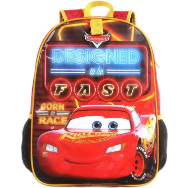 Mochila Escolar Rodinha Força 4 Race Infantil Carros Corrida