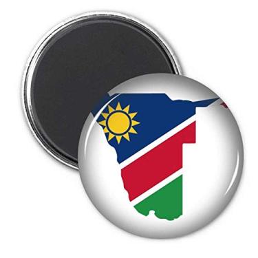Imagem de Adesivo de decoração com ímã de geladeira com mapa da África da República da Namíbia