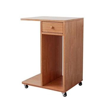 Imagem de KIZQYN Suporte de impressora de madeira maciça PC Host suporte base de piso multicamadas bandeja móvel prateleira impressora rack de chassi de mesa impressora de mesa (cor: 1)