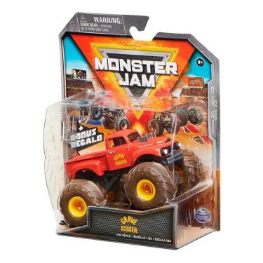 Sunny Brinquedos Monster Jam - 1:24 Collector Die Cast Trucks Grave Digger  C9, Multicor