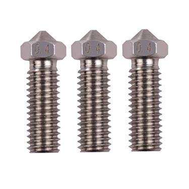 Imagem de LUGU 3 pcs Extruso de Impresso 3D Aço Inoxidável Bico Vulcão M6 Rosca eça de Impresso 0.4mm Saída pa Sidewinder X1 TEVO Pequeno Monstro 1.75mm Filamento