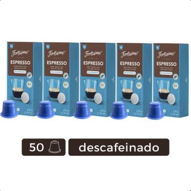 Imagem de Cápsulas De Café Para Nespresso Fortissimo Descafeinado Kit 50