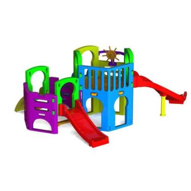 Imagem de Playground Multiplay C/ Protetor/Timão/Escalada - Freso