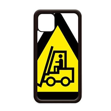 Imagem de Símbolo de aviso amarelo preto empilhadeira triângulo para iPhone 12 Pro Max capa para Apple Mini Mobile Case Shell