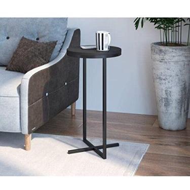 Imagem de Mesa Lateral Volpi Alta Artesano Preto