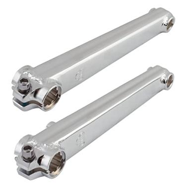 Imagem de SE Bikes Conjunto CRANKARM BMX V-Ridge CROMO 175 3 peças 19 mm x 8T estrias com eixo BB (cromado)