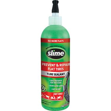 Imagem de Slime 10004 selante de reparo de perfuração de tubo de bicicleta de sujeira, prevenção e reparo, adequado para todas as bicicletas de sujeira com tubos, não tóxico, ecológico, garrafa de 473 ml