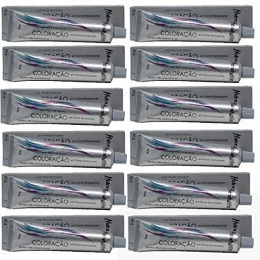 Imagem de Kit 12 Tinta Coloração Vermelho Intenso Nº66.66 Mairibel Hidraty 60g