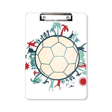 Imagem de Earth Trees Prancheta de futebol futebol esportivo pasta, bloco de notas A4
