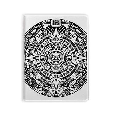 Imagem de Caderno com silhueta de arte abstrata do Egito Antigo Capa Diário Capa macia