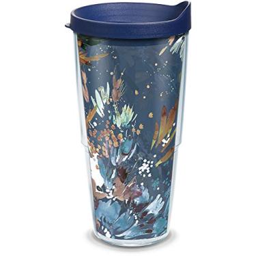 Imagem de Tervis Copo de viagem Kelly Ventura Midnight Garden feito nos EUA com isolamento duplo mantém as bebidas frias e quentes, 680 ml, clássico