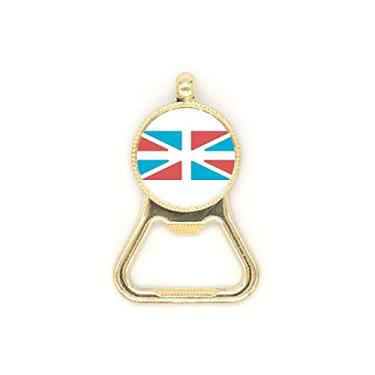 Imagem de Chaveiro de aço inoxidável com bandeira do Reino Unido estilo retrô abridor de garrafas de cerveja