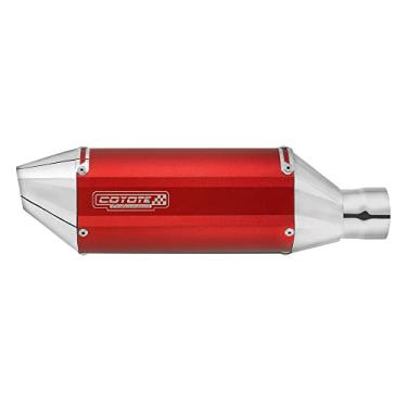 Imagem de Escape/Ponteira + Curva Inox Coyote Performance - CG 150 Titan Fan KS/ES ano 2009 até 2013 - Vermelho