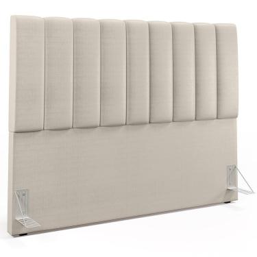 Imagem de Cabeceira Cama Box Casal Queen 160 Cm Pérola Metalizado