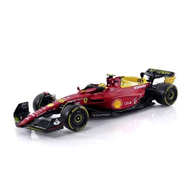 Imagem de Miniatura Carro Carlos Sainz F1 Ferrari F1-75 2022 Bburago Formula 1 Gp Italia Monza 1/18