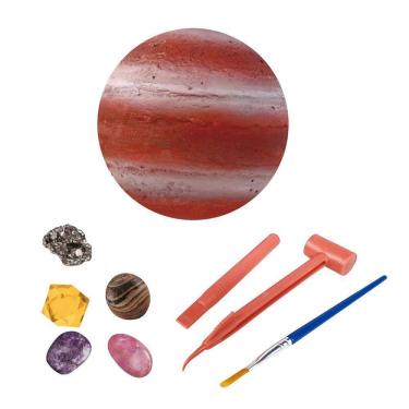 Imagem de Pedra de Escavação Arqueológica Infantil Os Oito Planetas do Sistema Solar Brinquedo de Aventura