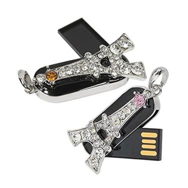 Imagem de 16 GB em forma de torre Eiffel USB 2.0 Flash Drive Pen Drive Pen Drive USB Stick USB Drive Flash Disk Pen Drive USB Stick U Disk PenDrive (prata)