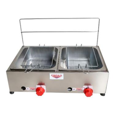 Fritadeira Profissional Elétrica 2 Cubas 10 Litros 110v - Fast Maquinas -  Fritadeira Industrial - Magazine Luiza