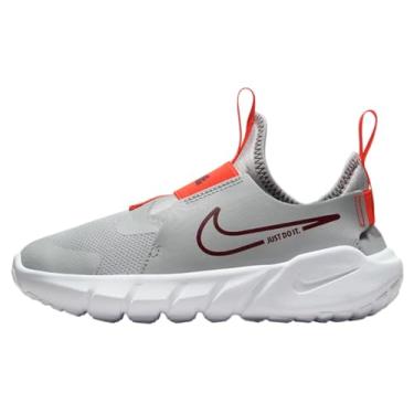 Imagem de Nike Tênis de corrida unissex infantil Flex Runner 2, Cinza fumê claro/branco/vermelho, 3 Little Kid