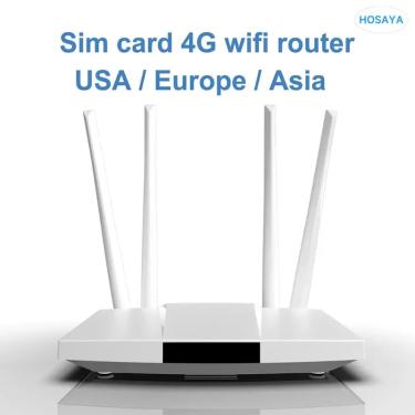 Imagem de Modem sem fio LTE Modem  Roteador 4G  Cartão SIM  Hotspot  Antena CPE  32 Usuários  RJ45  WAN  LAN