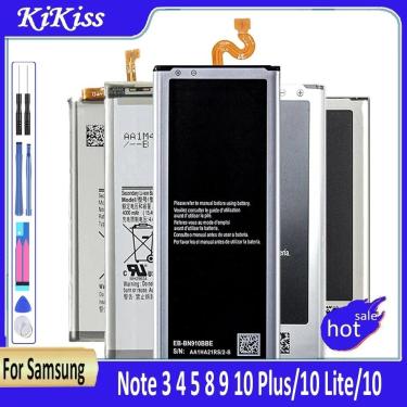 Imagem de Bateria para Samsung Galaxy Note  Borda 3  4  5  8  9  10 Plus Lite  B800BC  EB-BN910BBE