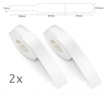 Imagem de 2 - Rolos Etiquetas Niimbot P/Joias e Oculos com cabo. Para Impressoras D110/ D101 / D11. COR: BRANCO QUANTIDADE: 65 ETIQUETAS POR ROLO