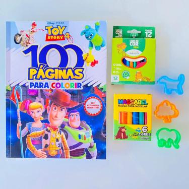 Livro infantil colorir aquarela Time de Heróis + massinha com forminhas  para modelar em Promoção na Americanas