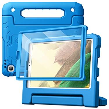 Imagem de JETech Capa Infantil para Samsung Galaxy Tab A7 Lite 8,7 Polegadas 2021 (SM-T227/T225/T220) com Protetor Tela, Estojo Protetora de Mesa com Suporte de Corpo Inteiro à Prova de Choque (Azul)