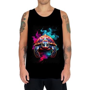 Imagem de Camiseta Regata De Tartaruga Marinha Neon Style 6 - Kasubeck Store