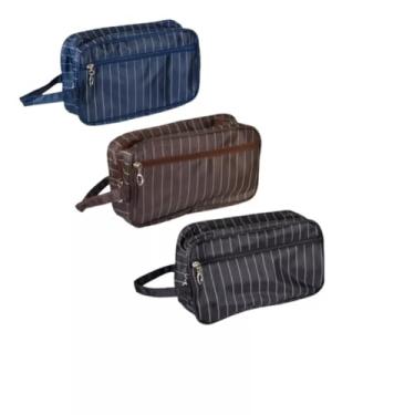 Imagem de Necessaire Masculina Viagem Trabalho higiene Estojo Organizador (ALEATÓRIO)