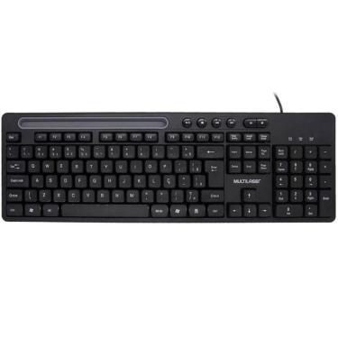 Imagem de Teclado com Fio e Suporte Multilaser TC262 - Preto