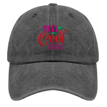Imagem de Boné de beisebol Reel Cool Uncle Trucker Hat for Women Fashion Bordado Snapback, Pigmento preto, Tamanho Único