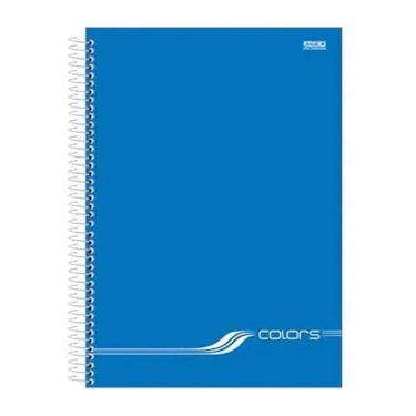 Imagem de Caderno Universitario 1M Cd 80F Colors Azul Sao Domingos