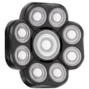 Imagem de Poripori 9 cabeças de substituição de cabeça de lâmina, lâmina de substituição elétrica de 9 cabeças, compatível com muitos modelos, fácil de instalar, cabeça de barbeador elétrico à prova d'água para
