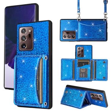 Imagem de Furiet Capa carteira para Samsung Galaxy Note 20 Ultra 5G com alça de ombro, 6 compartimentos para cartões, bolsa fina, suporte para cartão, capa para celular Note20 Plus Notes 20Ultra Note20+ U + 20+