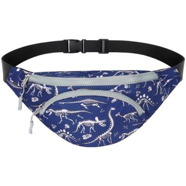 Imagem de Choco Mocha Pochete infantil, Dinossauro - azul marinho, Small, Meninos