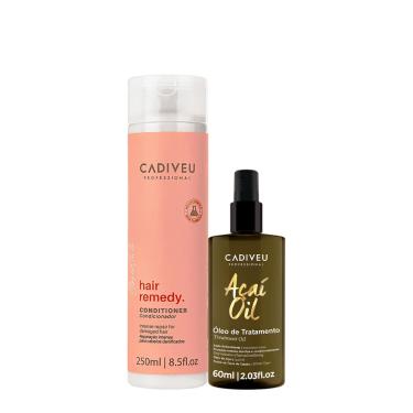 Imagem de Kit Cadiveu Essentials Hair Remedy Condicionador e Açaí Oil 60 (2 produtos)