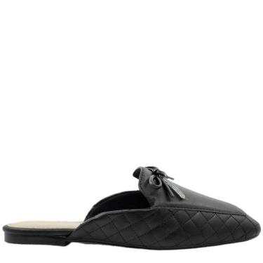 Imagem de Mule Feminino Casual Dia a Dia Laço com Strass Bico Quadrado Ft Ana Castela Sua Cia 8214.15357